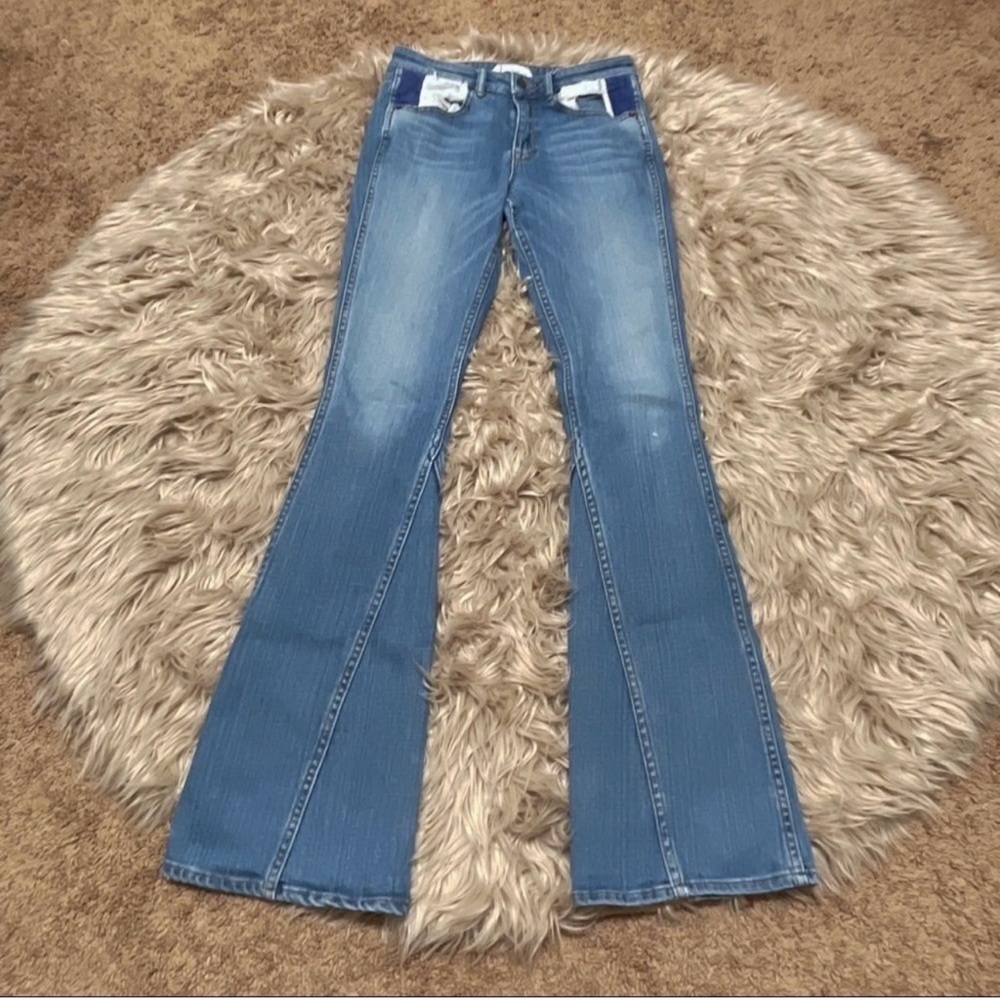 Tre by Natalie Ratabesi wide leg flare jeans